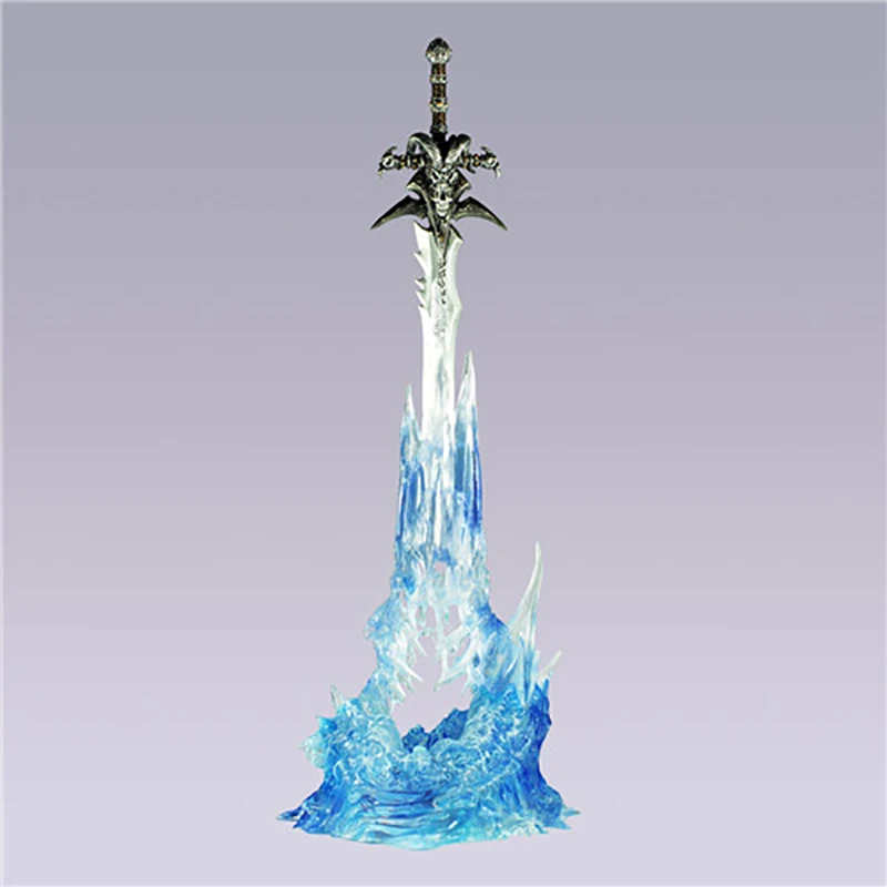 WOW Артас оружие Frostmourne меч с светодиодный освещения Figma Starz ПВХ Фигурки Модель