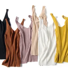 Новая весенняя Летняя женская майка с v-образным вырезом, сексуальная шелковая майка, удобная трикотажная Женская майка