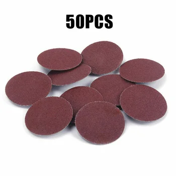 

50Pcs Set Diameter 2 Inch 50 Mm Sanding Discs Quick Change Abrasive Sandpapers 24 Grit High Quality