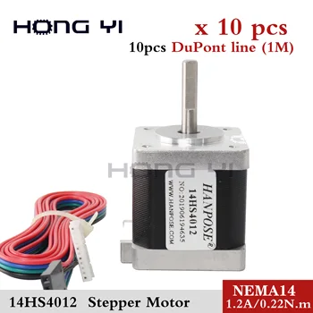 

Free ship! 10pcs 4-lead Nema 14 Stepper Motor 35 motor 35mm 1.2A 5mm TB6600 CNC Laser Grind Foam Plasma Cut