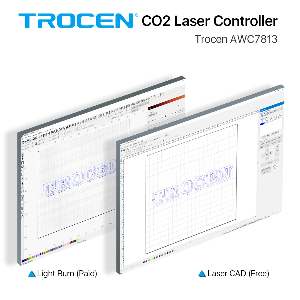 Laser cad install for trocen controller
