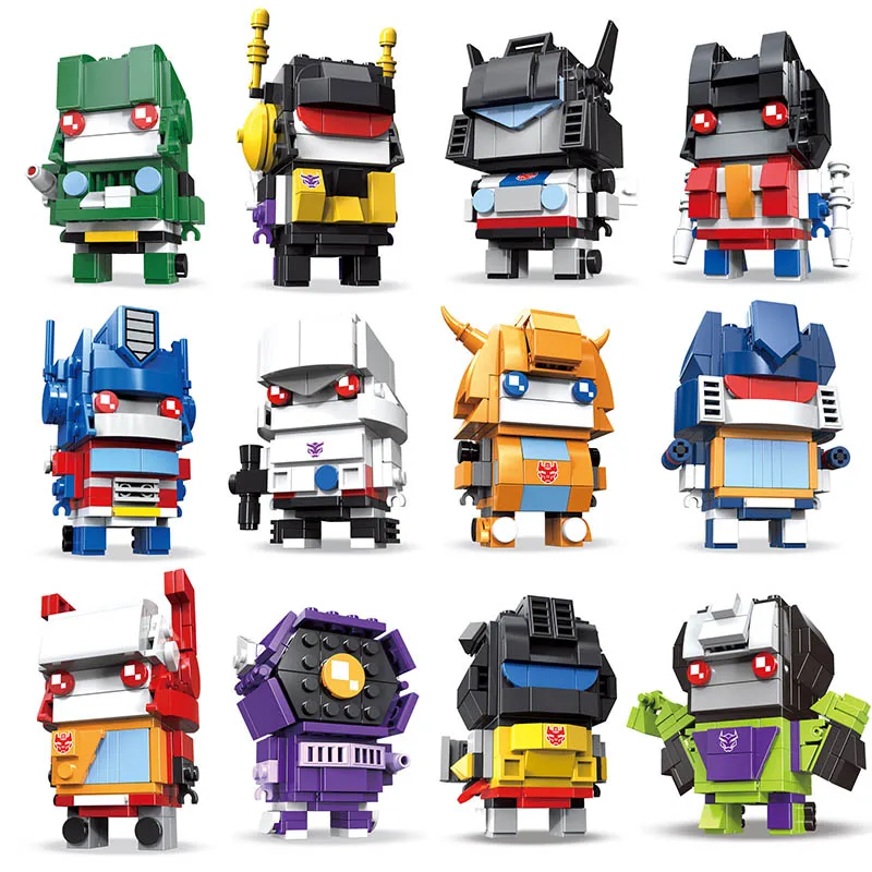 Набор фигурок Optimus Prime BrickHeadz серии autobot блокировочные блоки шмблби Мегатрон