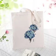 Синяя серия сумки холст сумка хозяйственная сумка на заказ Печать текстовый логотип DIY ежедневное использование эко экологическая многоразовая утилизация