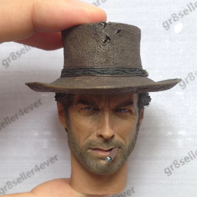 Масштаб 1/6 ковбойская Лепка головы Eastwood Грязного Гарри для 12 дюймовых экшн