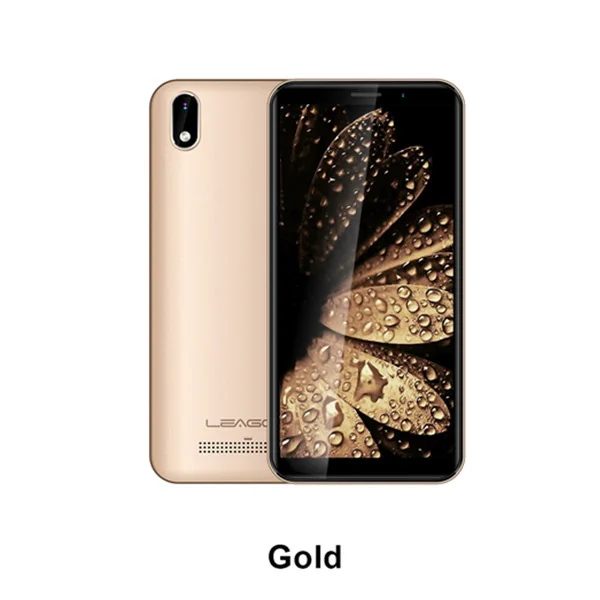 Gold LEAGOO Z10 Android мобильный телефон 5," 18:9 полный экран 1 Гб ОЗУ 8 Гб ПЗУ MT6580 четырехъядерный 2000 мАч 5 Мп камера Две sim-карты 3G смартфон - Цвет: Gold