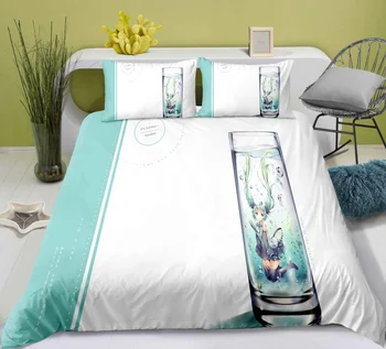 

Comic Hatsune Miku Bedding Set Bedroom Decor Boys Men Gifts Hypoallergenic Quilt Cover 1PC Duvet Cover with Pillowcase Dropship