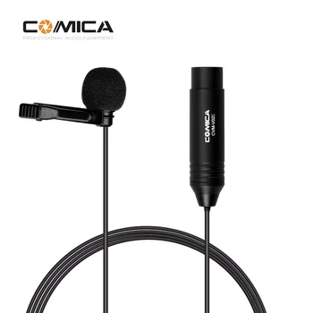 

COMICA CVM-V02C Cardioid Lavalier Lapel Microphone Condenser Mic XLR Plug Supports 48V Phantom Power Camcorders Video Recording