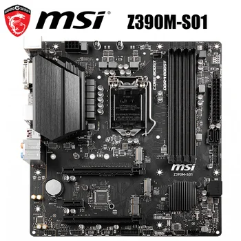 

NEW MSI Z390M-S01 Motherbaord LGA 1151 Z390 DDR4 128GB Original Desktop MSI Z390 Mainboard PCI-E 3.0 1151 Z390 Core i9/i7/i5