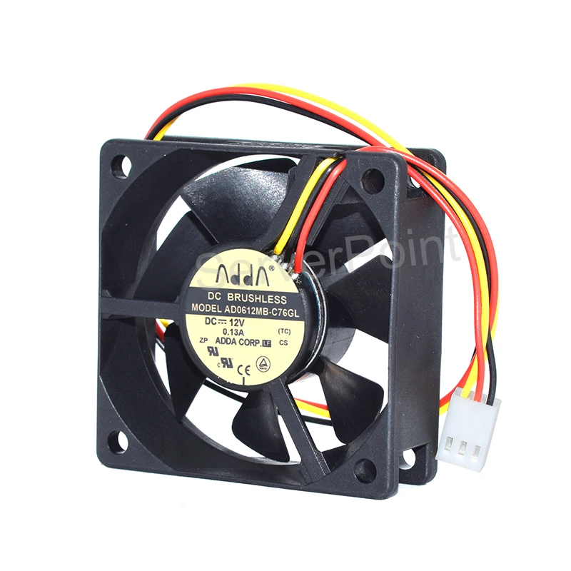 Подлинная Новый AD0612MB-C76GL DC12V 0.13A 60*60*20 мм 3-контактный разъем Сервер площадь