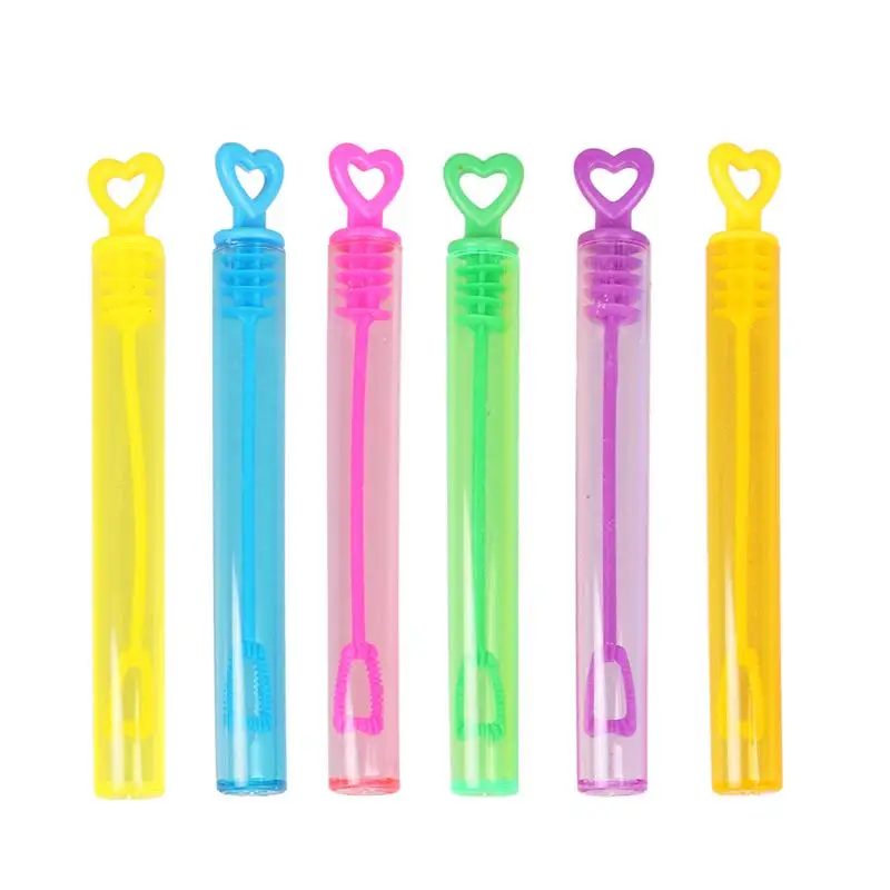 empty bubble bottles with wands