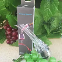 100 шт Красная аэрация вина Pourers с розничной коробкой посылка акриловый аэратор вина Носик Pourer Новое поступление портативные винные инструменты SN