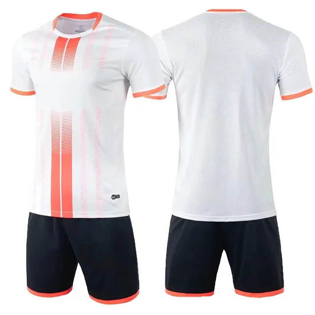 Survetement/комплект для футбола; Детские футболки для футбола; комплекты одежды для футбола для мальчиков и девочек; куртки с короткими рукавами для бега; Футбольная форма на заказ - Цвет: 8607 white