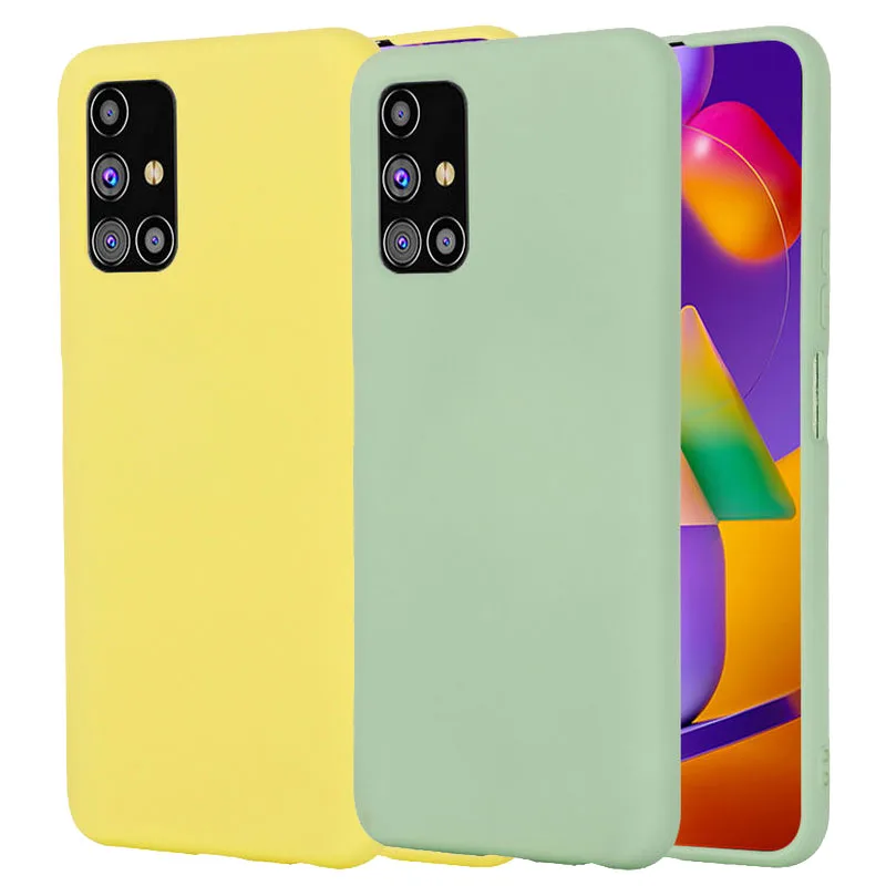 

For SamSung M31S Case fashion Ultra thin high quality smooth Silicone shockproof Back Cover For SamSung M31S Phone Case 6.5 â€œ