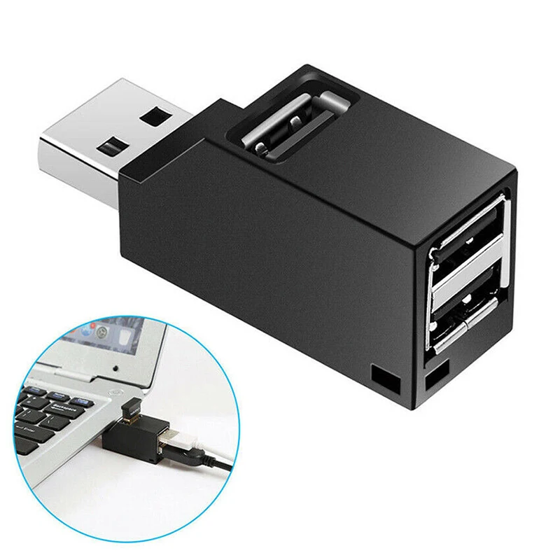 Мини USB 2,0/3,0 высокоскоростной концентратор сплиттер 3 порта usb-хаб для ПК ноутбука XR649