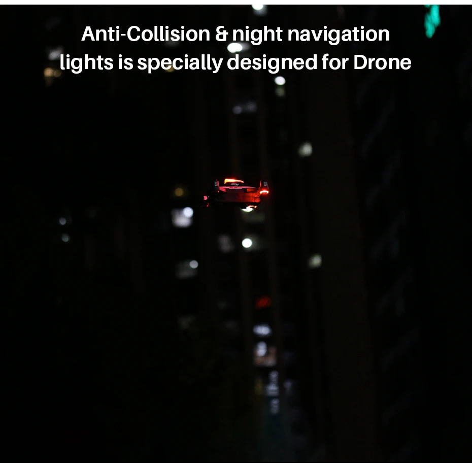 Drone Strobe Night Lights Anti-collision Warning Flash Lamp For DJI Mavic 2/1 XiaoMi Drone Searching Light 3 Mode RGB 5km Range
