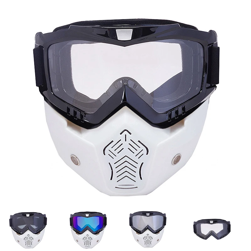 Gafas de esquí con máscara desmontable para hombre y mujer, gafas de Snowboard a prueba de viento, protección UV400, gafas para nieve esquí