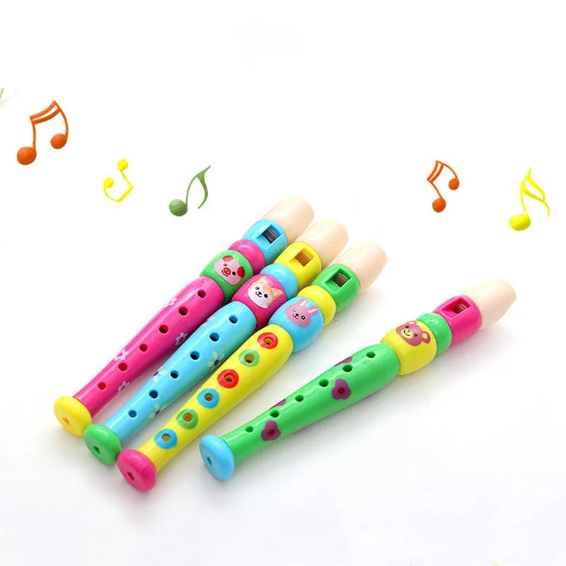 

1pc Wooden Kid Short Flute Sound Musical Instrument Early Education Develop Type 6-Holes Recorder Woodwind Musical Instruments