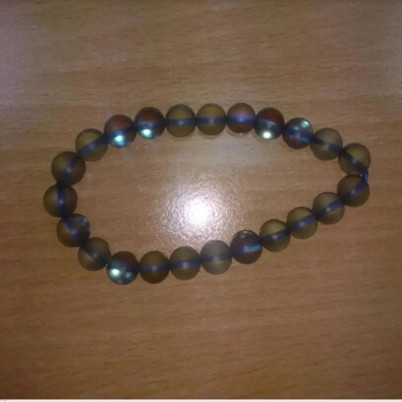 8 мм настоящий серый блестящий Радужный Лунный Камень Круглый бисер эластичный