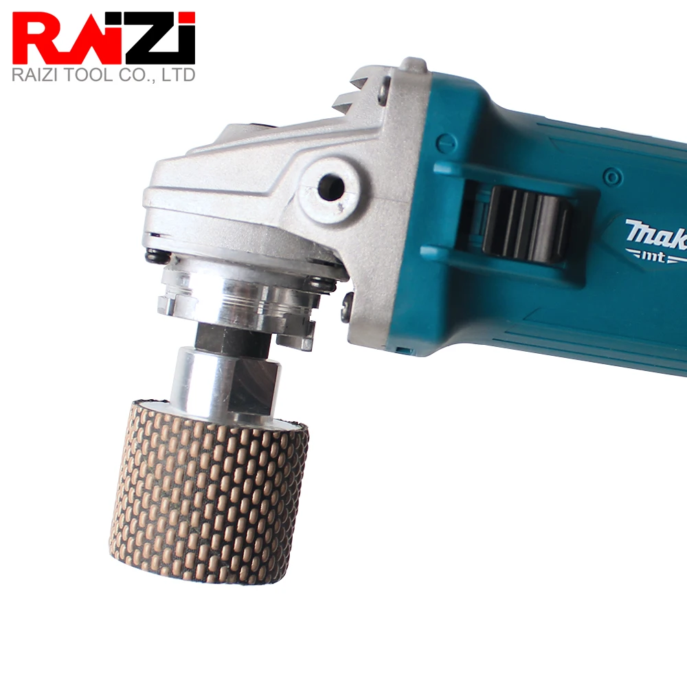 Raizi 2 zoll/50mm Diamant Harz Polieren Trommel Rad Dry Verwenden für Granit Marmor Stein Arbeitsplatten 50-3000 Grit Schleifen Rad