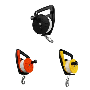 

Compact Dive Reel & Handle, Thumb Stopper, Line, Clip For Scuba Diving Diver