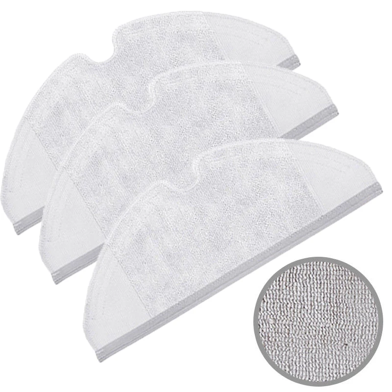 3pcs Dry Wet Rag Mop Cloths Clean Tool For Roborock S50 Xiaomi Vacuum Cleaner Dust Cleaning Mop Home Floor Clean Up Robot Parts 3pcs Dry Wet Rag Mop Cloths Clean Tool For Roborock S50 Xiaomi Vacuum Cleaner Dust Cleaning Mop Home Floor Clean Up Robot Parts