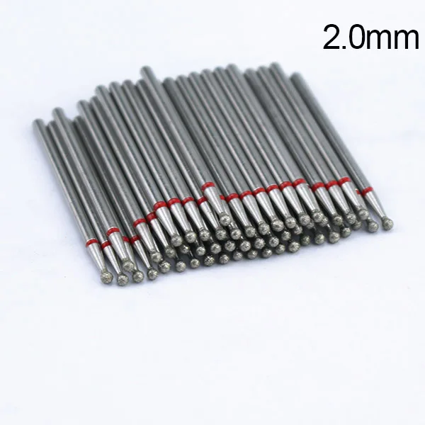 50pcs Diamond Nail Drill Bit for Electric Manicure Machine Accessories Nail Art Tools Polish Remover Mills Cutter Nail Files - Цвет: T19-23