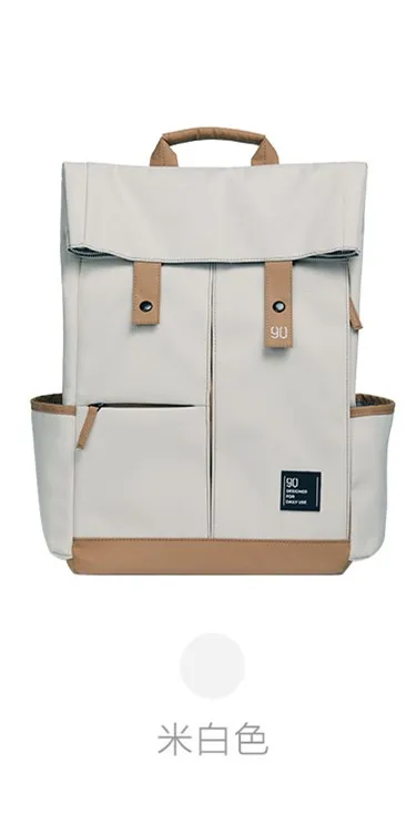 Xiaomi Mi 90fun Vitality колледж рюкзак для школы, для отдыха 15,6 дюймов Сумка для ноутбука рюкзак Открытый Водонепроницаемый путешествия для мужчин и женщин - Цвет: White