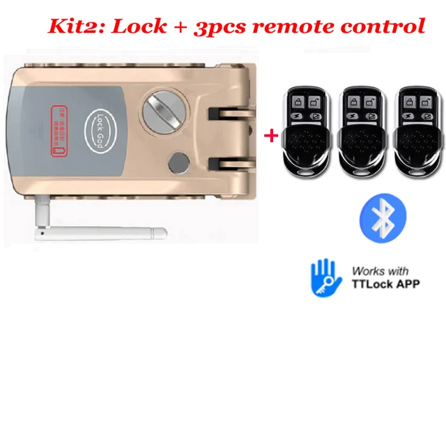 Smart Door Lock Invisible Hidden Lock Remote Control TTLOCK Bluetooth ...
