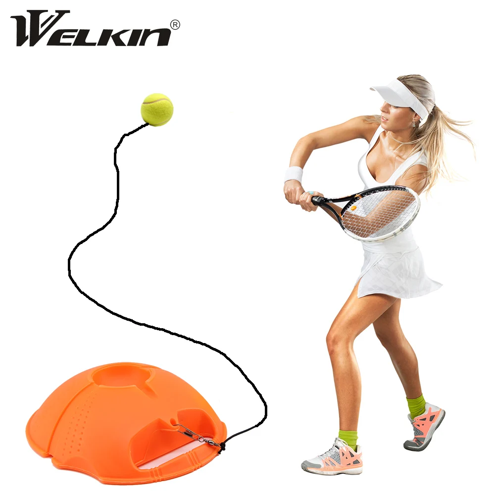 Tennis Base with Rope Self-Study Rebound Power Baseboard Trainer Tennis Solo Training Equipment Exercise Tool for Tennis Beginner Wiixiong Tennis Training Rebounder Ball 