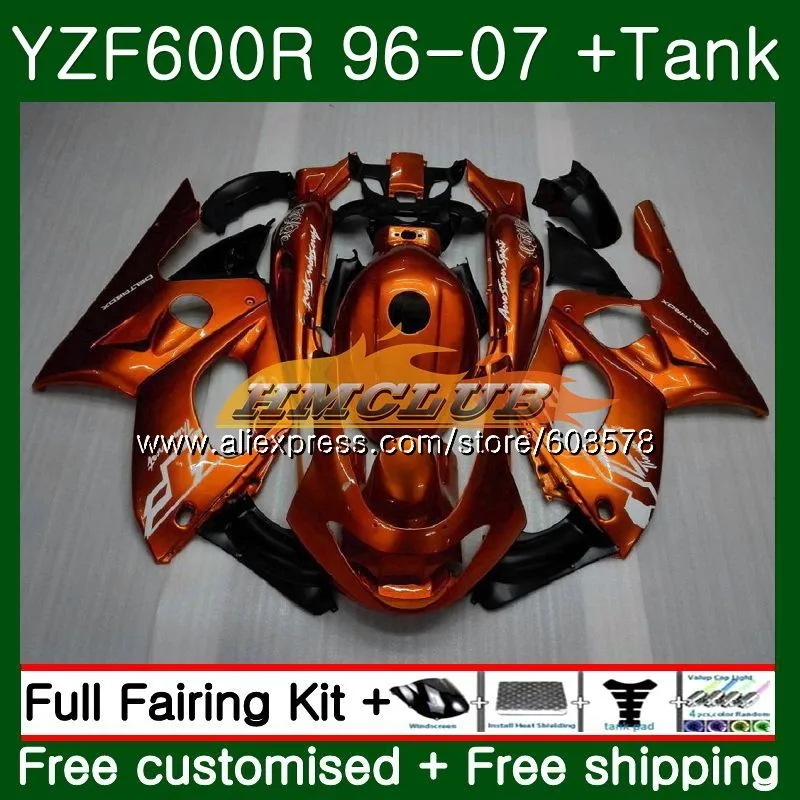Корпус для YAMAHA Thundercat YZF 600R YZF-600R 1996 2007 52CL. 40 YZF600R 96 97 98 99 00 01 02 03 04 05 06 07 обтекатель света orange - Цвет: No. 1