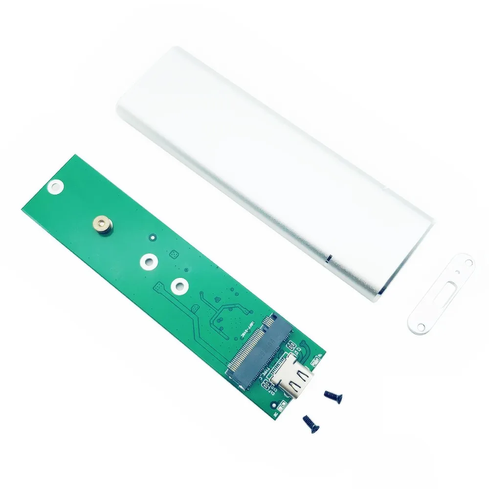 USB 3,1 к M.2 NGFF SSD жесткий диск коробка адаптера корпус для жесткого диска чехол с Тип-C кабель для 2230/2242/2260/2280 m2 SATA SSD чехол