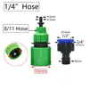 Garden Quick Coupling Adapter with 1/4 (ID 4mm) or 3/8 inch (8mm) Barbed Connector for Irrigation Garden Watering Greenhouse 3