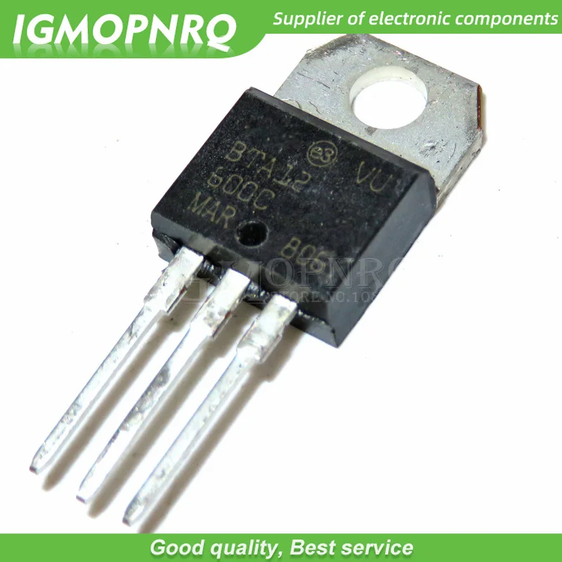 5pcs BTA12-600C BTA12 Triacs 12 Amp 600 Volt TO-220 новый оригинальный | Электронные компоненты и