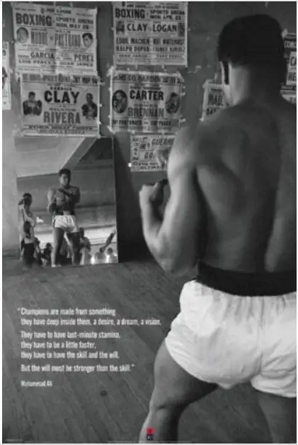 MuhammadAli Шелковый плакат декоративной живописи обои 24x36 дюймов