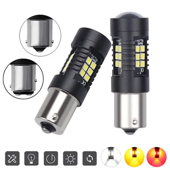 

2Pcs 1156 21W High Bright LED Bulb Brake Lights 1157 2100LM Auto Backlight Lamp Car LED Reverse Light 12V - 24V Long Life 50000h