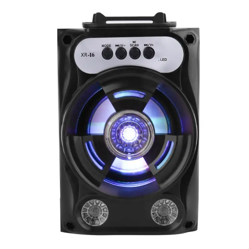 Large Size Bluetooth Speaker Wireless Sound System Bass Stereo with LED Light Support TF Card FM Radio Outdoor Sport Tra Headphone Amplifier