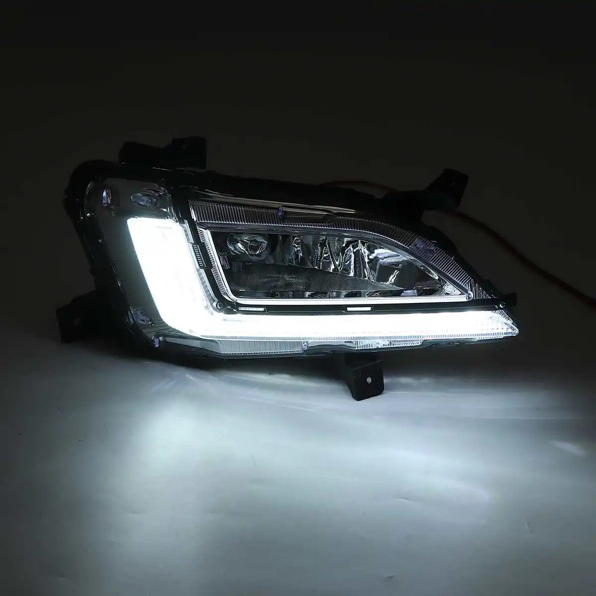 Для hyundai Tucson 1 пара светодиодный DRL Дневной ходовой светильник Дневной светильник 12 В противотуманная фара противотуманный светильник в сборе авто аксессуары