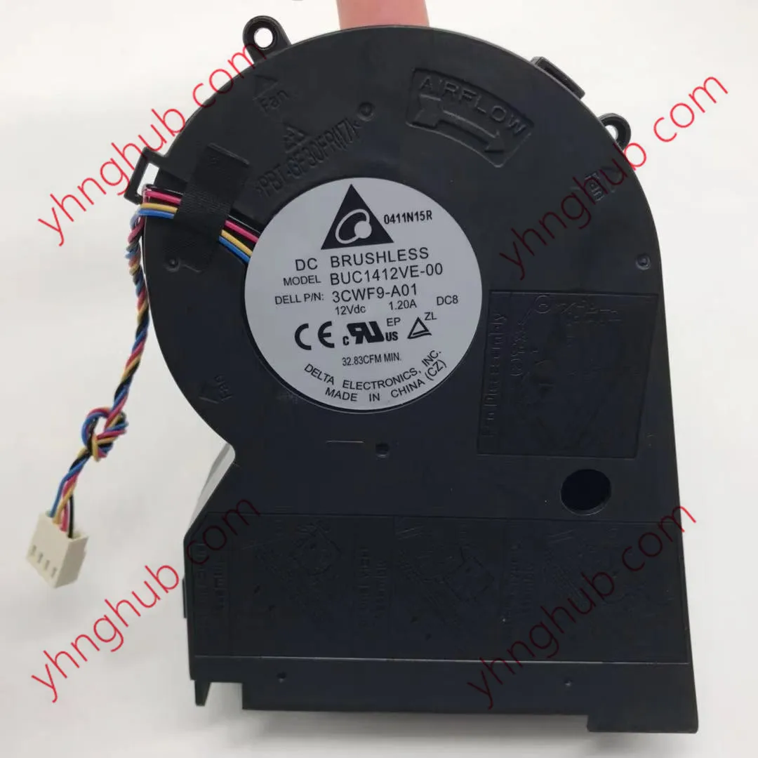

4-проводной охлаждающий вентилятор для сервера Delta Electronics BUC1412VE-00 3CWF9-A01, 12 В постоянного тока, а