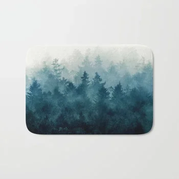 

HOT Bathroom Rugs The Heart Of My Heart So Far From Home Bath Mat Flannel Absorbent Non Slip Doormat Entrance Door Bath Room Mat