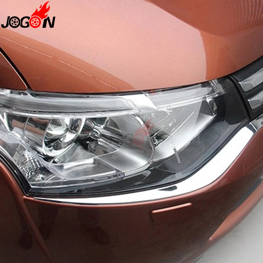 Для Mitsubishi Outlander MK3 GF GG ZJ ZK 2013 2019 ABS Хромированная Автомобильная передняя фара под