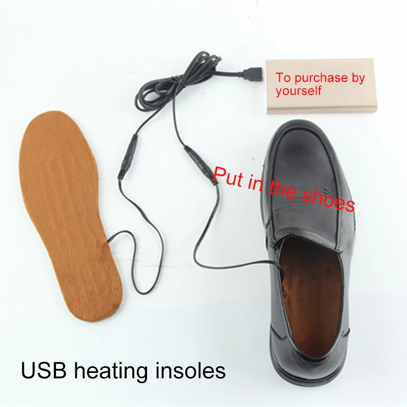 Зимние теплые USB стельки с подогревом, тепловые стельки с электрическим питанием, USB нагревательные сапоги, подушечки для ног, подстилка для обуви, нагреватель для мужчин и женщин в подарок