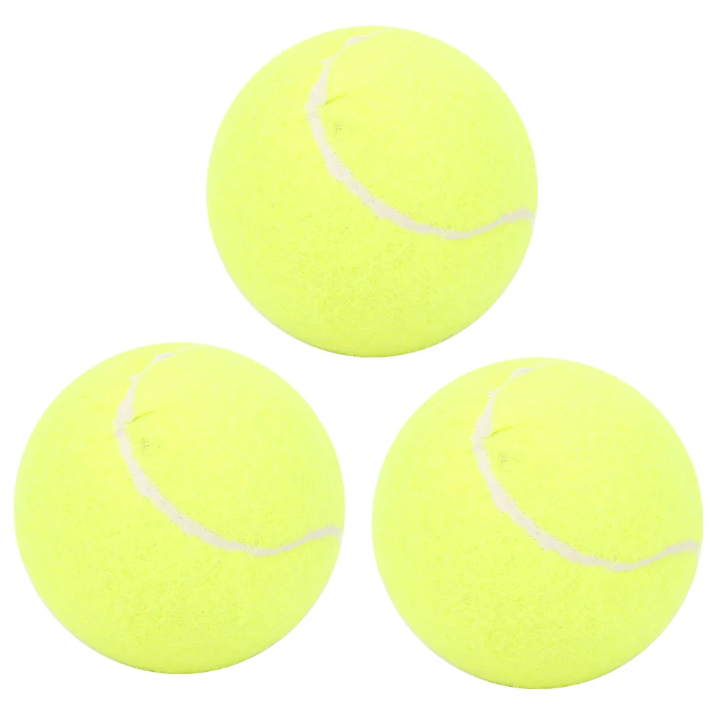 3pcs Quality Rubber Professional High Resilience Specials Training Tennis Balls Suitable For