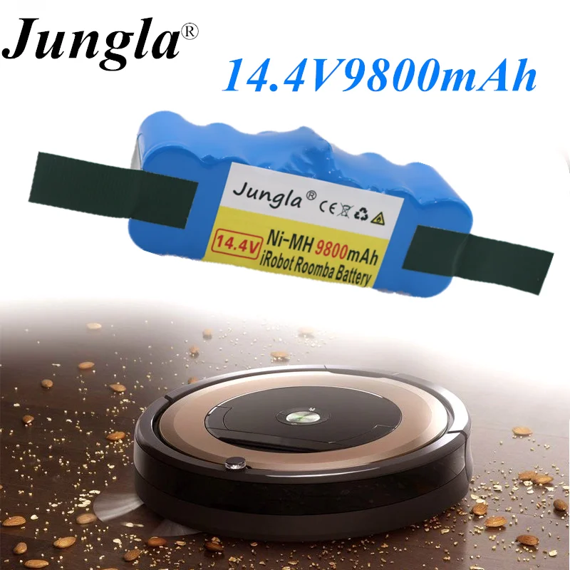 Jungla 9800 мА/ч, 14,4 V Батарея для iRobot Roomba пылесос 500 510 530 570 580 600 630 650 700 780 790 Перезаряжаемые Батарея