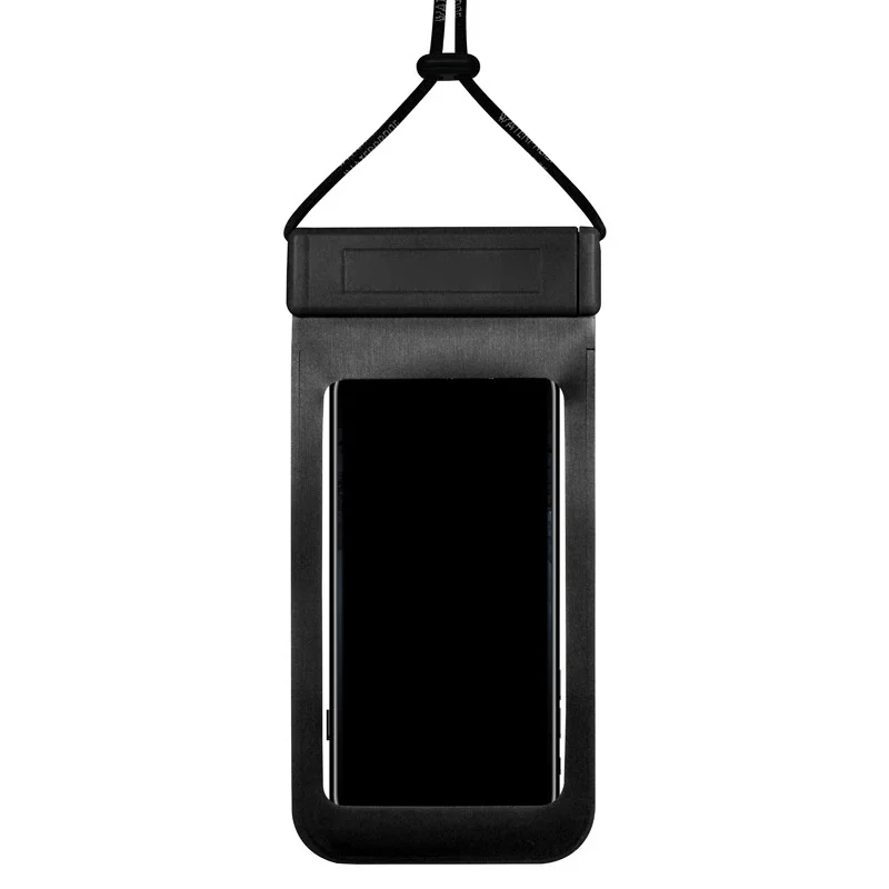 black Водонепроницаемый плавательный мешок мобильный телефон чехол Смартфон герметичный пакет подводный сотовый телефон герметичный мешок бассейн пляж море Дайвинг - Цвет: black