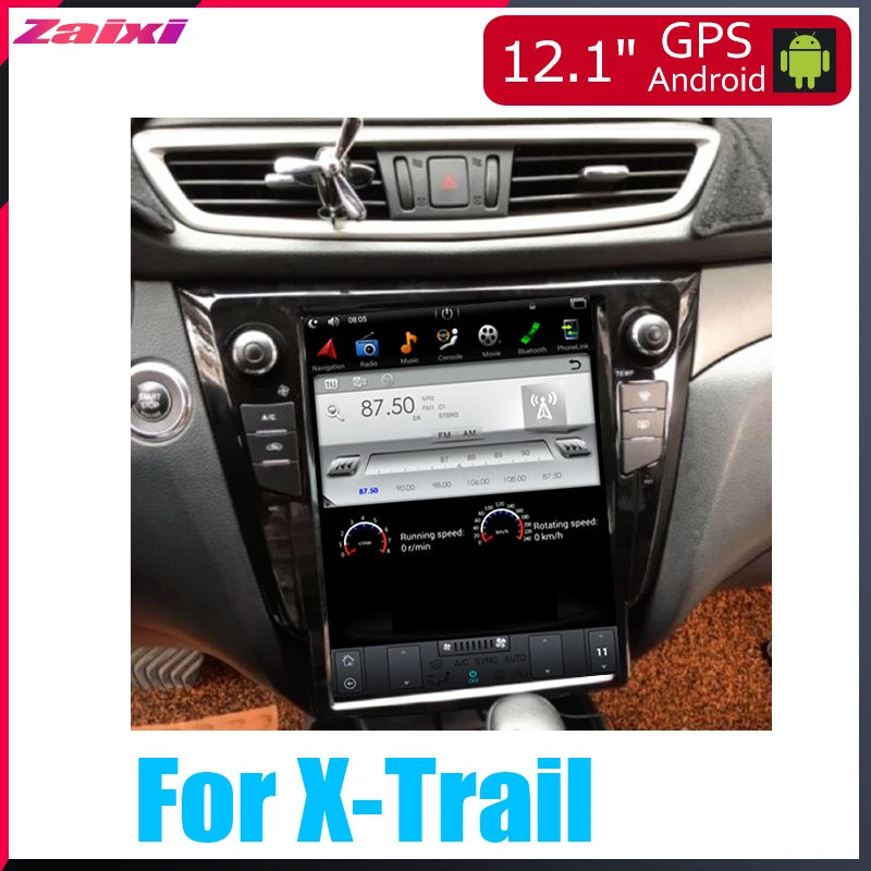 Flash Deal ZaiXi Android Car Multimedia GPS For Nissan X-Trail 2013~2019 Radio vertical screen tesla screen Radio Video USB DAB+ 1