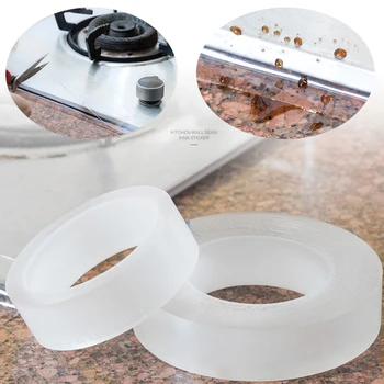 

Self Adhesive Acrylics Transparent Sticker Kitchen Ceramic Sticker Waterproof Bathroom Wall Corner Line Sink Stickers 20mm*3m
