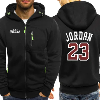 

Jordan 23 Mens Zipper Jackets 2019 Autumn Fleece Sports Clothes Men Casual Hooded Sweatshirt Male Brand Tracksuit Hipster Coats