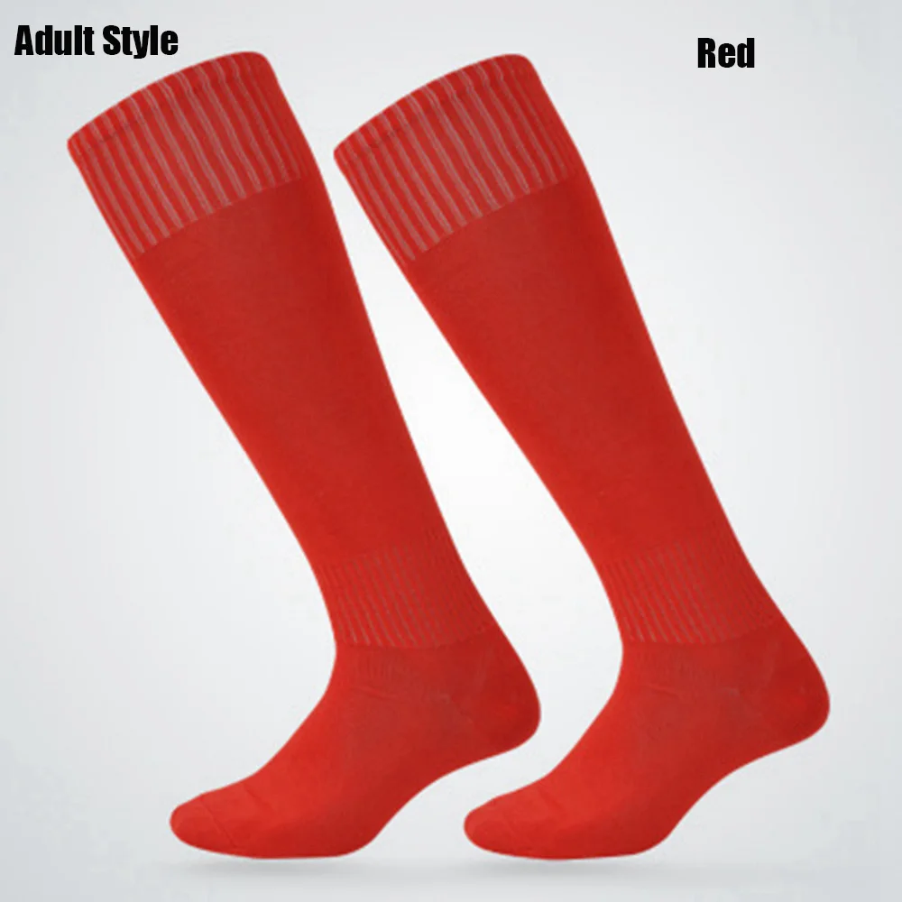Adult Style-Red 1 пара, для улицы, профессиональные, зимние, для женщин и мужчин, спортивные носки, для детей, хлопок, полиэстер, для катания на лыжах, длинные носки, для велоспорта, для бега - Color: Adult Style-Red