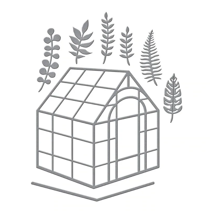 

Cute Mini House With Leaves New 2020 Metal Cutting Dies For Scrapbooking Craft Die Cut Card Making Embossing Stencil Photo Album