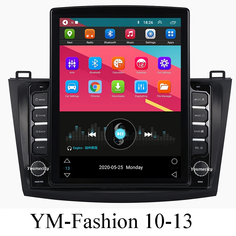 Автомобильный мультимедийный плеер 2 Din Android 9 Dvd Gps Авторадио навигация Wi Fi Bluetooth IPS